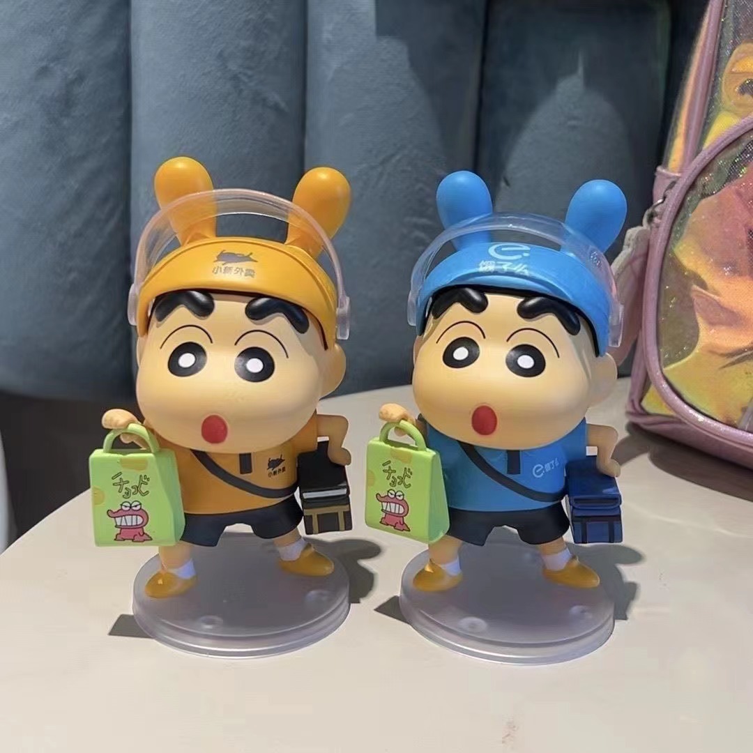 Trendy toy anime takeaway guy, crayon Shinnohara Shinnosuke, spoof ornaments, hand-doll gift