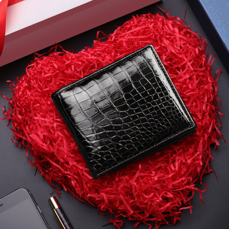 Crocodile Belly Coin Purse Men's Short Genuine Leather Wallet Suit Horizontal Men's Multi-Card Slot Wallet Dropshipping Crocodile Belly Coin Purse Men's Short Genuine Leather Wallet Suit Horizontal Men's Multi-Card Slot Wallet Dropshipping