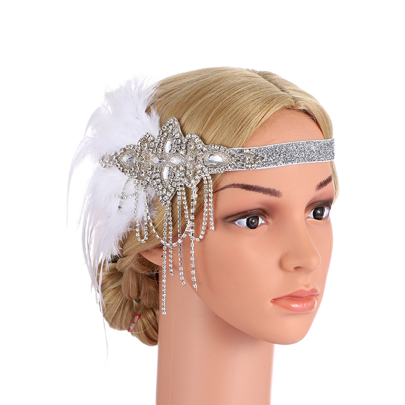 retro headband with tassels
