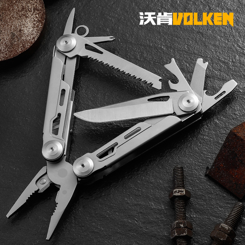 户外多功能刀钳露营工具口袋刀具折叠钳高品质精冲工艺不锈钢钳子