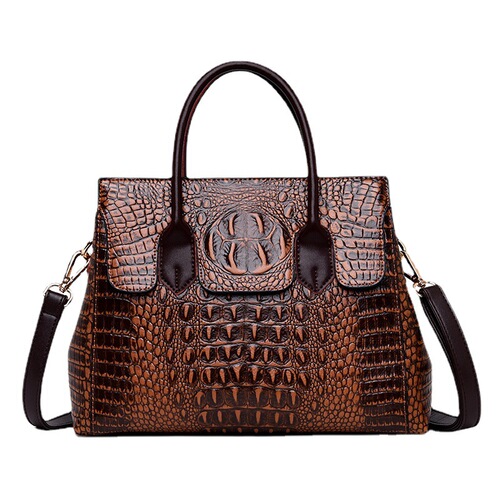 Crocodile pattern bag  new high-end European and American handbag tote bag crossbody women's bag handbag large bag