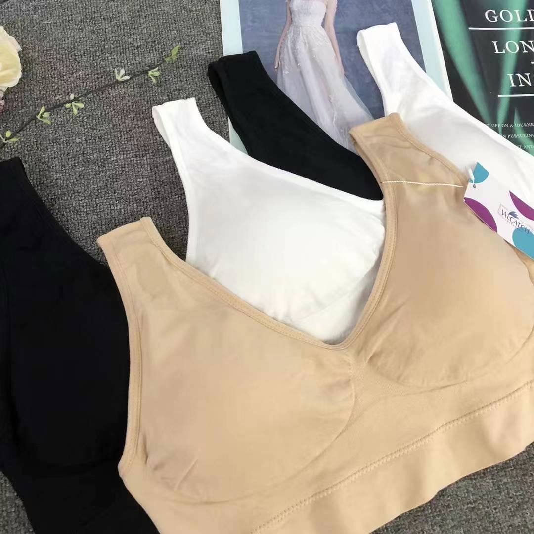 Nueva taza fija sin costuras de alta calidad, chaleco de dama sin anillo de acero, bra de yoga, ropa interior deportiva, mujer al por mayor