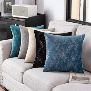 Pillow Case Living Room Sofa Pillow Light Luxury Bronzing Pillow Nordic Style Bedside Cushion Car Study Restaurant Pillow