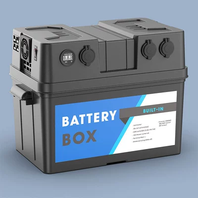 12V battery box multi-function: Power supply, ignition system accessories - pb003p500w