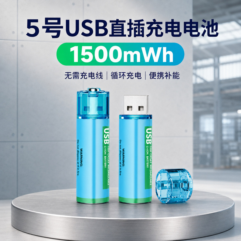 Usb rechargeable battery No. 5 No. 7 wholesale fast charging 1.5v smart lock toy remote control type-c lithium battery customization Usb rechargeable battery No. 5 No. 7 wholesale fast charging 1.5v smart lock toy remote control type-c lithium battery customization