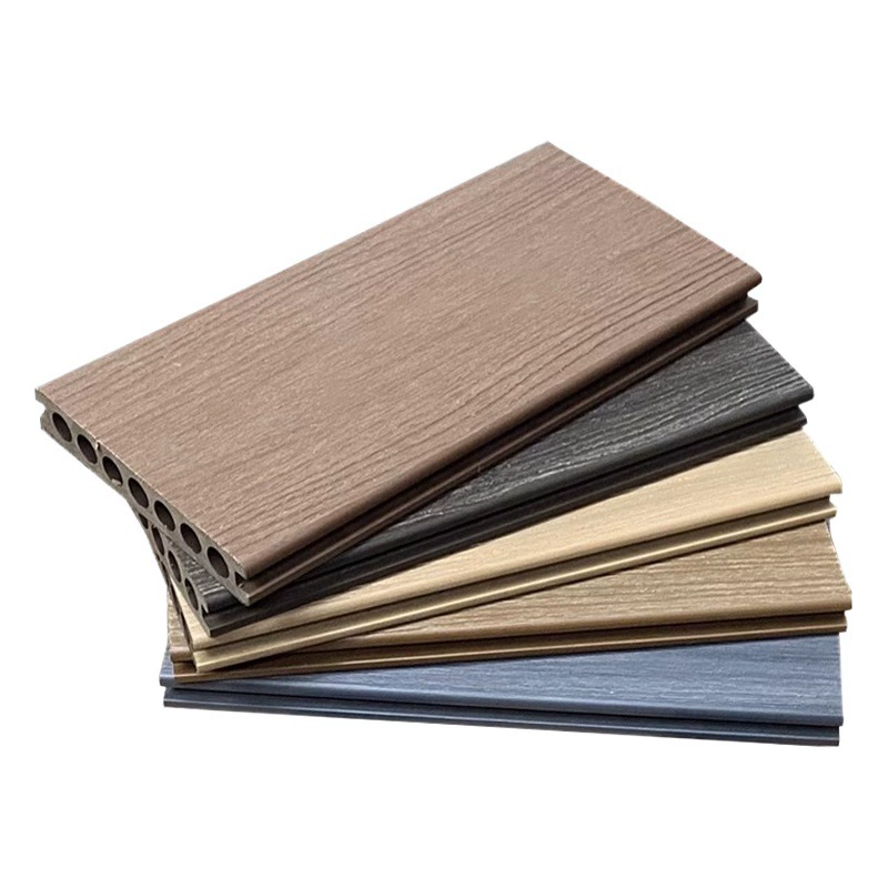 Пластиковый деревянный круглый отверстие Матовый открытый многофункциональный деревянный пластиковый пол сад балкон антисептик деревянный двор парк пол в наличии