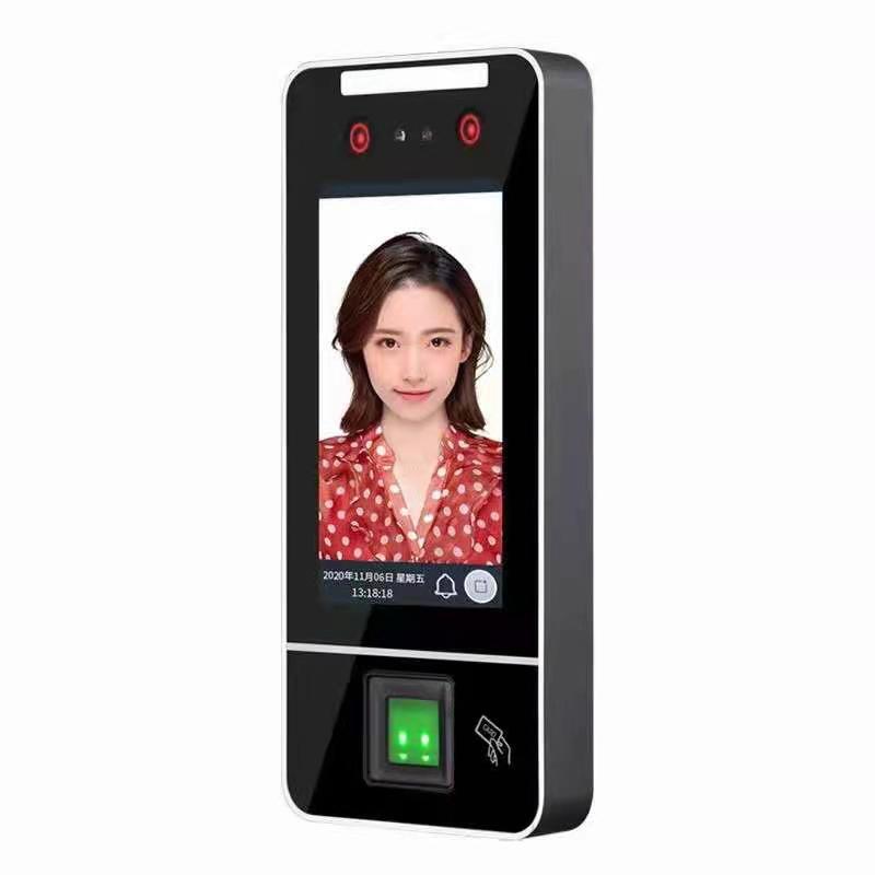 5-inch dynamic face recognition fingerprint access control machine fingerprint password IC card reader attendance access control machine all-in-one machine