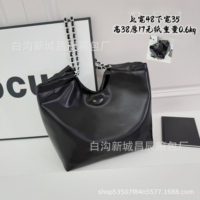 跨境2025新品普单肩斜挎包三角女包批发代发水桶包大托特包包袋|undefined