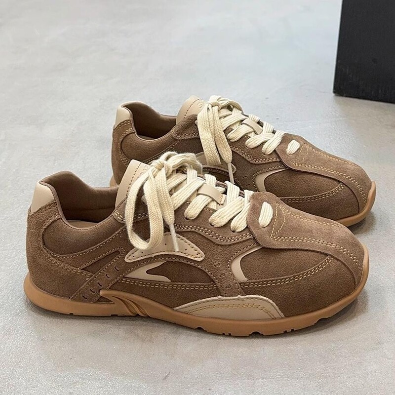 Retro Style De-training Shoes Women's Flat Casual sneaker 2024 Autumn New Explosions Slimming Forrest Gump Shoes New Retro Style De-training Shoes Women's Flat Casual sneaker 2024 Autumn New Explosions Slimming Forrest Gump Shoes New