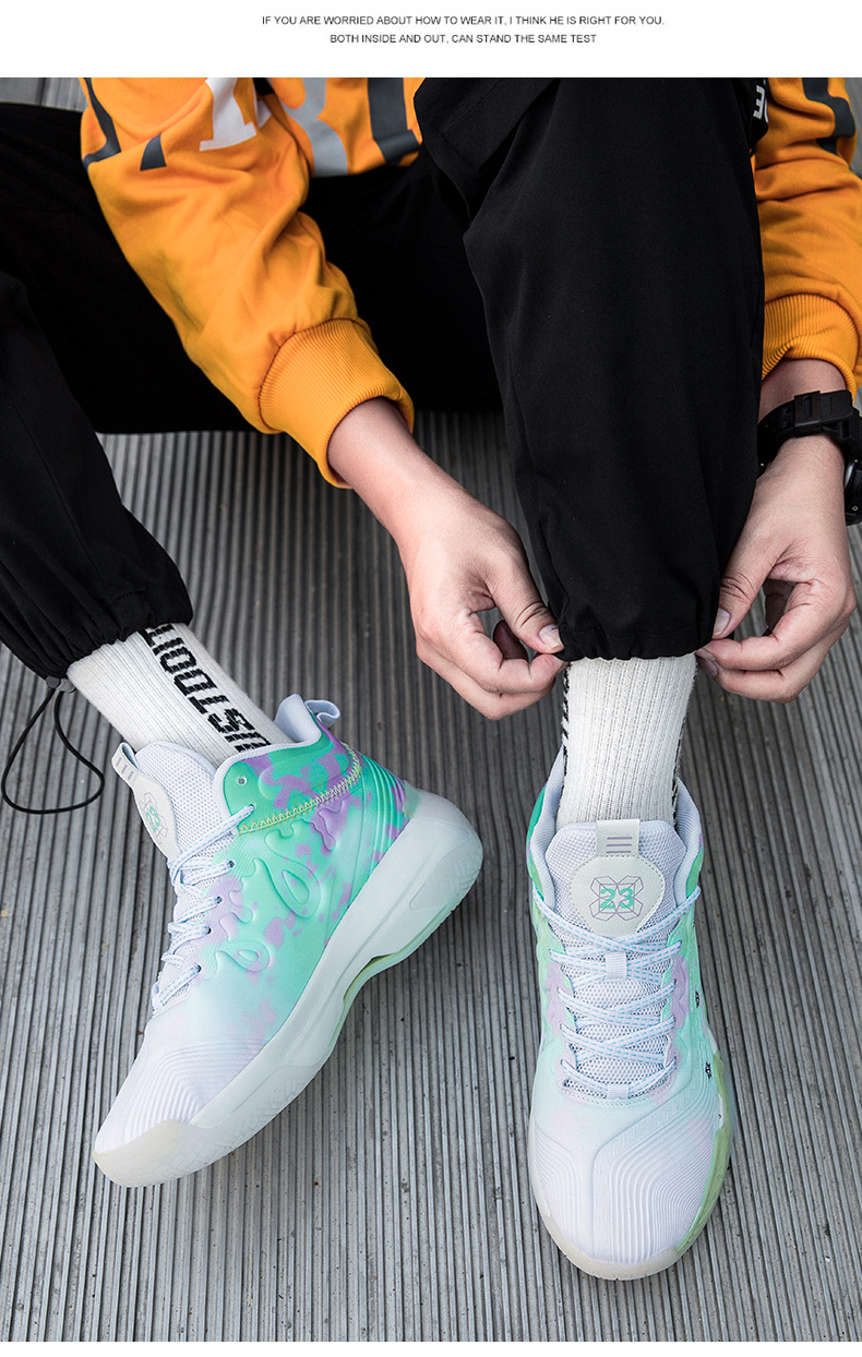 James basketball shoes men's No. 23 non-slip wear-resistant breathable shock-absorbing actual combat female students youth children's sports shoes_voghion.com