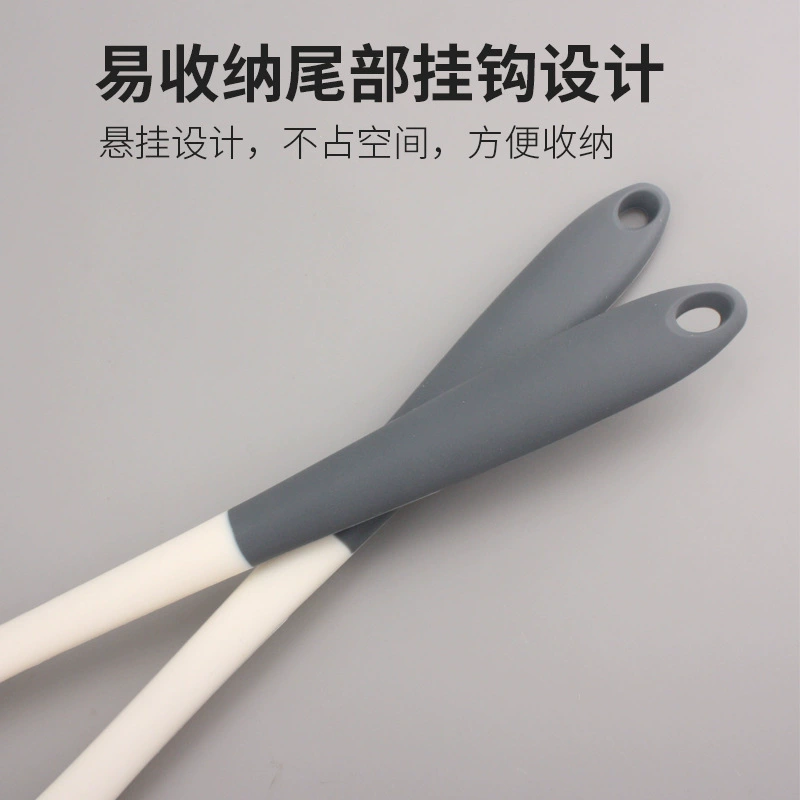 High temperature resistant silicon spatula household silicone kitchenware kitchen four-piece set spatula soup spoon cooking spatula silicone spatula