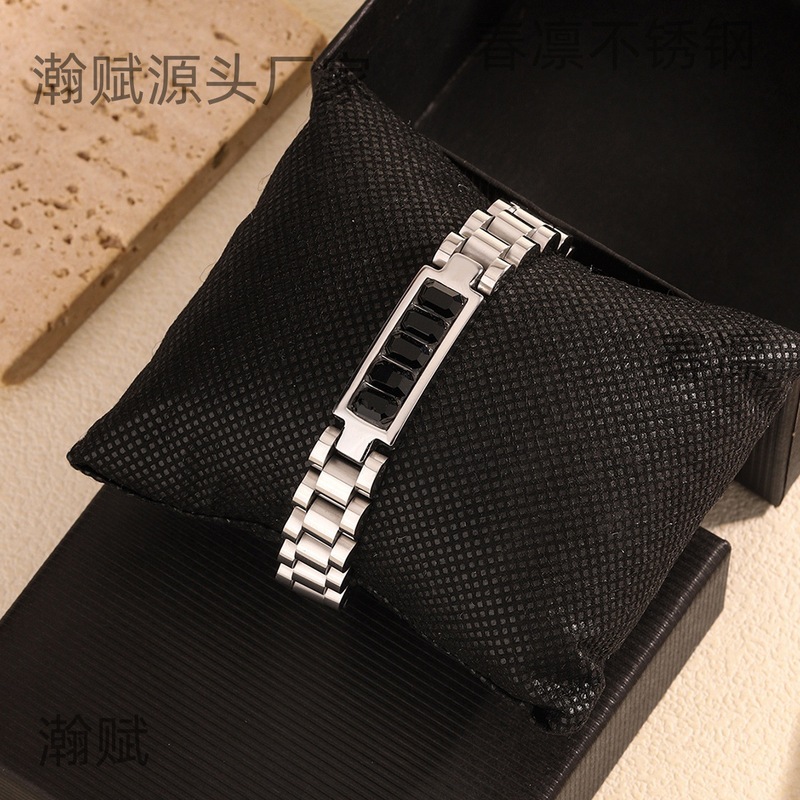 新しいステンレス鋼真空メッキ非退色時計ストラップブレスレット 18 k ゴールドヒップホップファッション絶妙なジュエリー卸売|undefined
