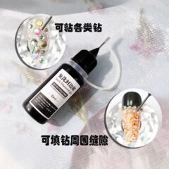 軟胖子封邊膠免洗填縫膠大力粘鑽膠美甲店用指甲膠水粘鑽粘飾品