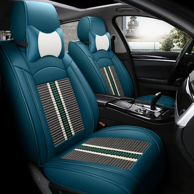 Four Seasons Pad – Ice Silk Special Seat Cushion Cover - blue-gray-comfort-version-general-purpose