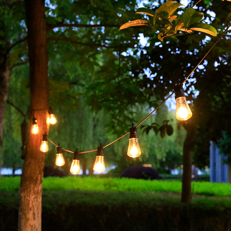 Amazon's best-selling outdoor S14 camping tent decorative light G50 tungsten filament lamp patio Christmas solar string light