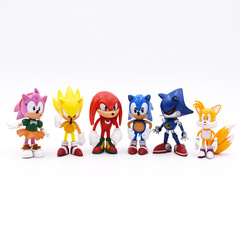 Generation 1, 6 Sonic Sonic figures, Super Sonic Mouse, Flying Squirrel toy, game model, doll ornaments