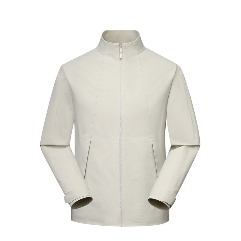 2026 Spring and Autumn Men's Soft Shell Outdoor Sports Windproof and Waterproof Jacket Stand Collar Jacket Sports