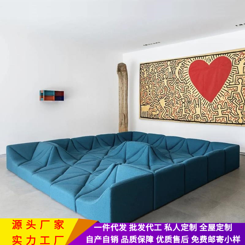 多機能モジュールの砂丘のソファーの組み合わせのアイデアは寂しい風のレジャーの現代の簡単で怠け者の芸術の布芸の組み合わせです。