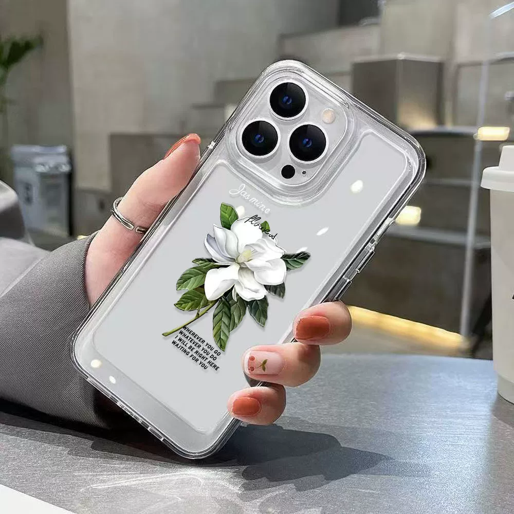 Apple, совместимый жасминовый чай, чехол для телефона, iPhone13 Pro, iPhone 12, защитный чехол, простой и элегантный дизайн, iphone