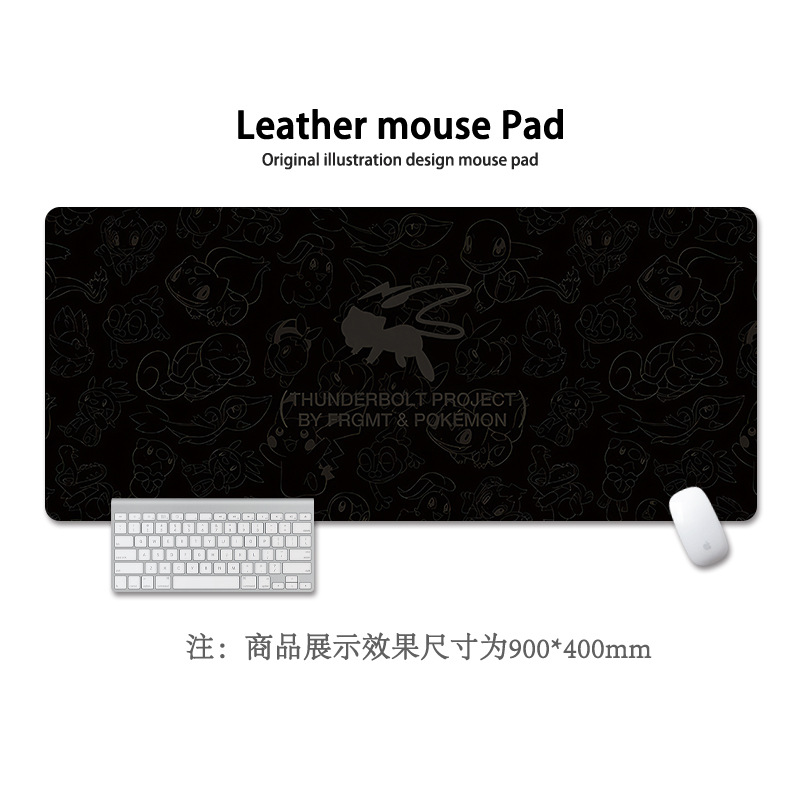 Pikachu almohadilla de ratón super grande Pokémon animación encantadora niñas y niñas animación cuadrada computadora teclado almohadilla de escritorio