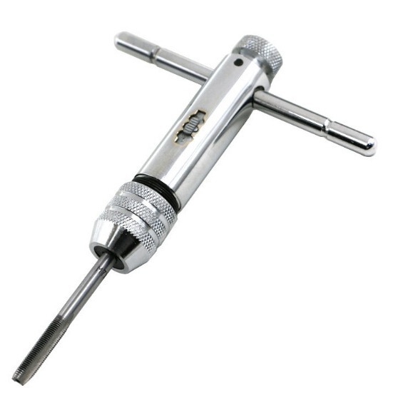 高品質T型ラチェットタップレンチ/タップレンチ 調整式正逆タップレンチ M3-8 M5-12|undefined