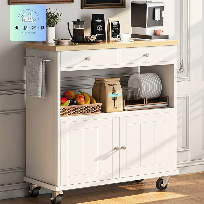Кухонный комод, кухонный остров, столешница, кухня с выдвижным ящиком для хранения, передвижной остров-тележка.