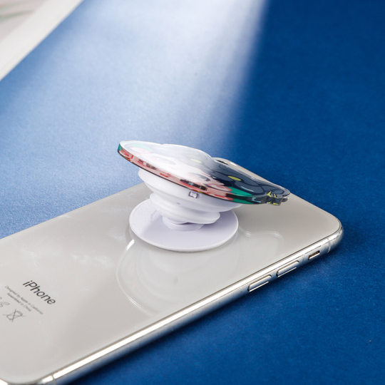 ins creative cartoon shaped acrylic mobile phone airbag bracket for lazy desktop bracket printable logo