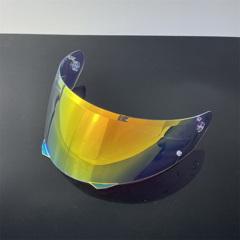 HJ-33 i90 lens day and night dual-use colorful sunscreen HD motorcycle helmet mirror UV protection one piece