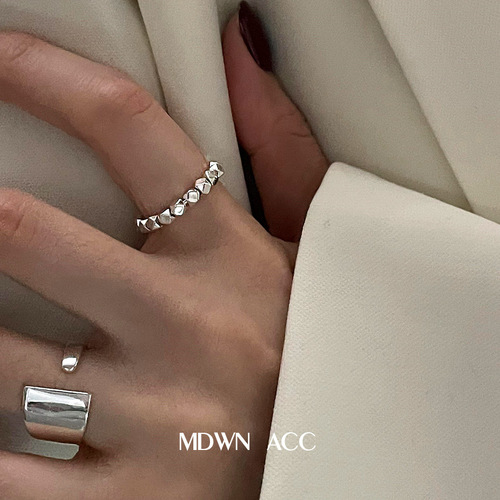 Non-fading ins opening retro ring niche high-end design cool style wholesale set simple ring for women
