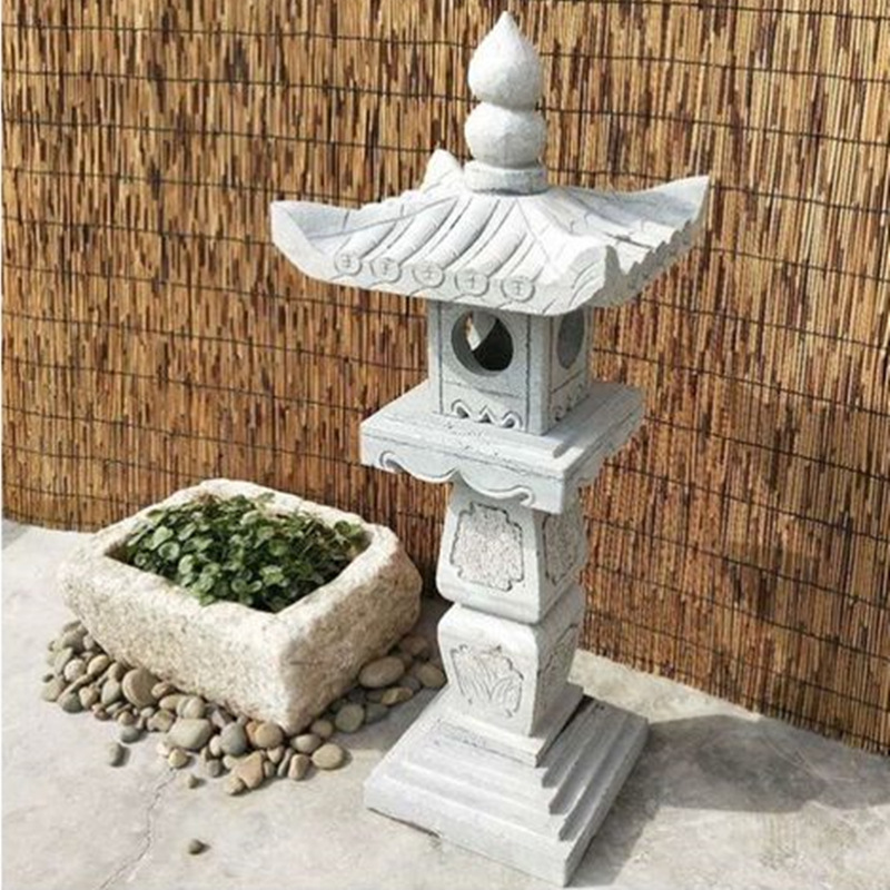 石雕石灯笼日式石灯庭院别墅园林寺庙禅意户外草坪花园酒店石灯笼-阿里巴巴