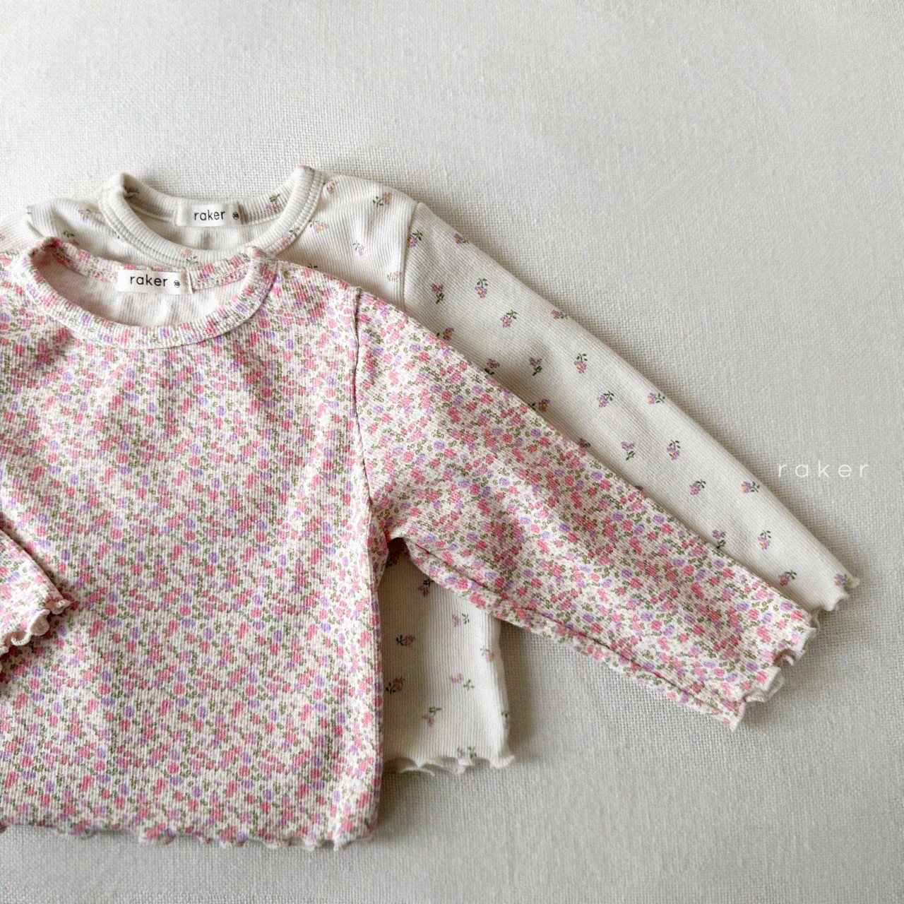 Camiseta de base de flores de otoño para niñas ropa infantil coreana ropa de otoño ropa de bebé camiseta de manga larga de otoño image 1
