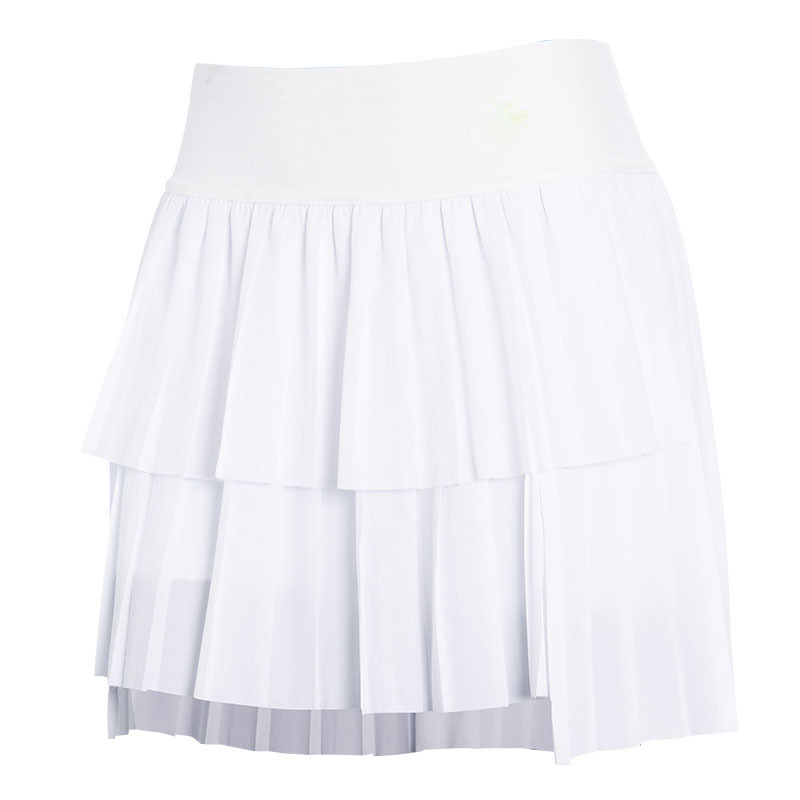 Falsa falda deportiva corta de dos piezas running falda de mitad de verano para mujeres secado rápido blindaje de pantalón de tenis anti-luz transpirable