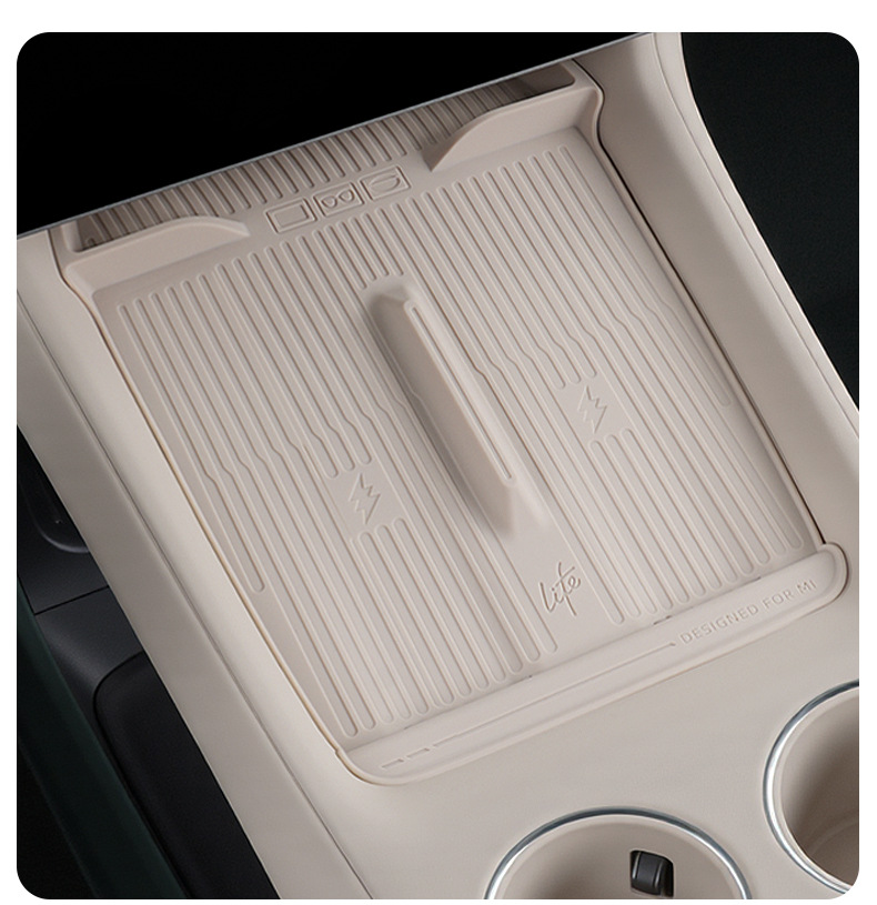 Suitable for Xiaomi Yu7 Central Control Water Coaster Wireless Charging Pad Car Central Control Anti-Slip Protective Cup Cover Storage Accessories