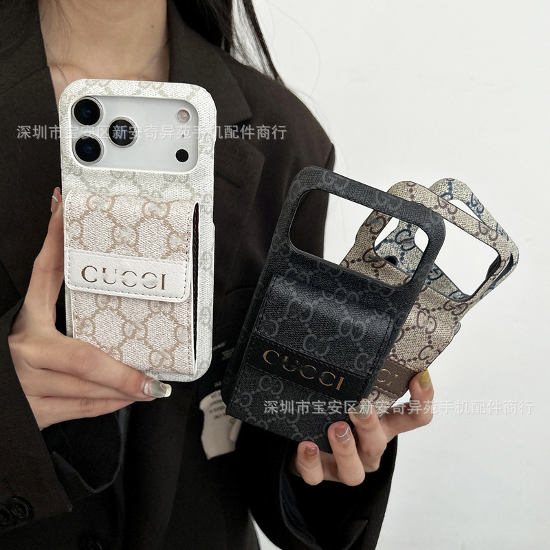 复古卡包插卡保护套适用iPhone17ProMax潮牌欧美防摔苹果16手机壳|undefined