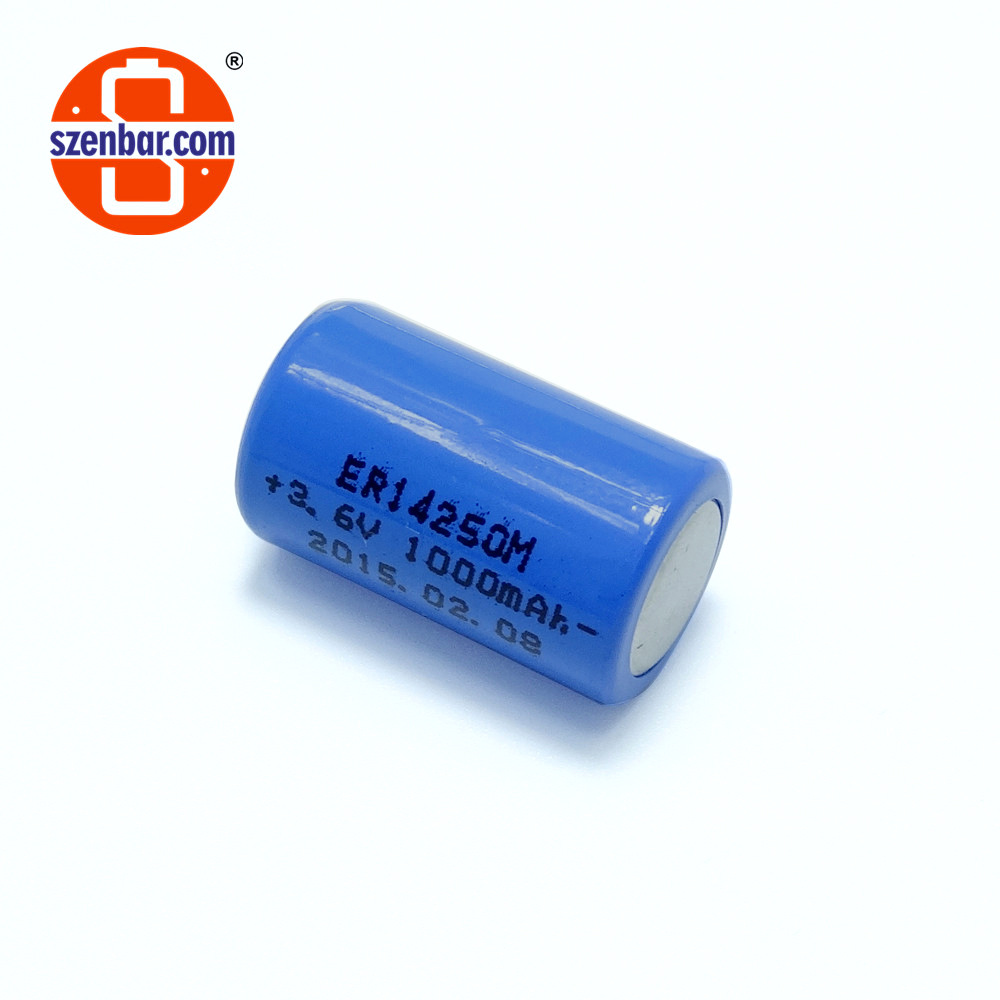 易霸工厂制造ER14250 1/2AA 1200MAH 3.6V 锂亚电池 电表使用