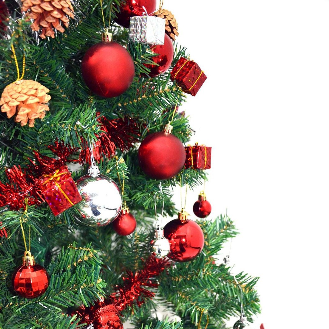 Nuevo conjunto transfronterizo de bolas de Navidad del sexo opuesto de lana pinos pentagramas decoración del árbol de Navidad decoración del árbol de Navidad