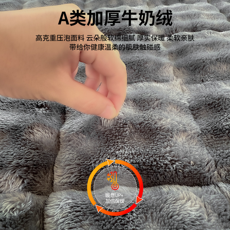 Colchón de terciopelo de leche colchón de cama de cama de cama de invierno colchón de cama de dormitorio de estudiantes colchón de cama de cama de cama