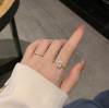 South Korean goods, zirconium, brand small design sophisticated ring, light luxury style