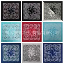 55x55cm棉bandanna藤蔓印花方巾 时尚休闲嘻哈街舞骑行装饰头巾