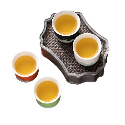 Qianli Jiangshan Creative National Trend Tea Cup Holiday Gift Single Cup Ceramic Tea Bowl Tea Master Cup Gift Box LOGO