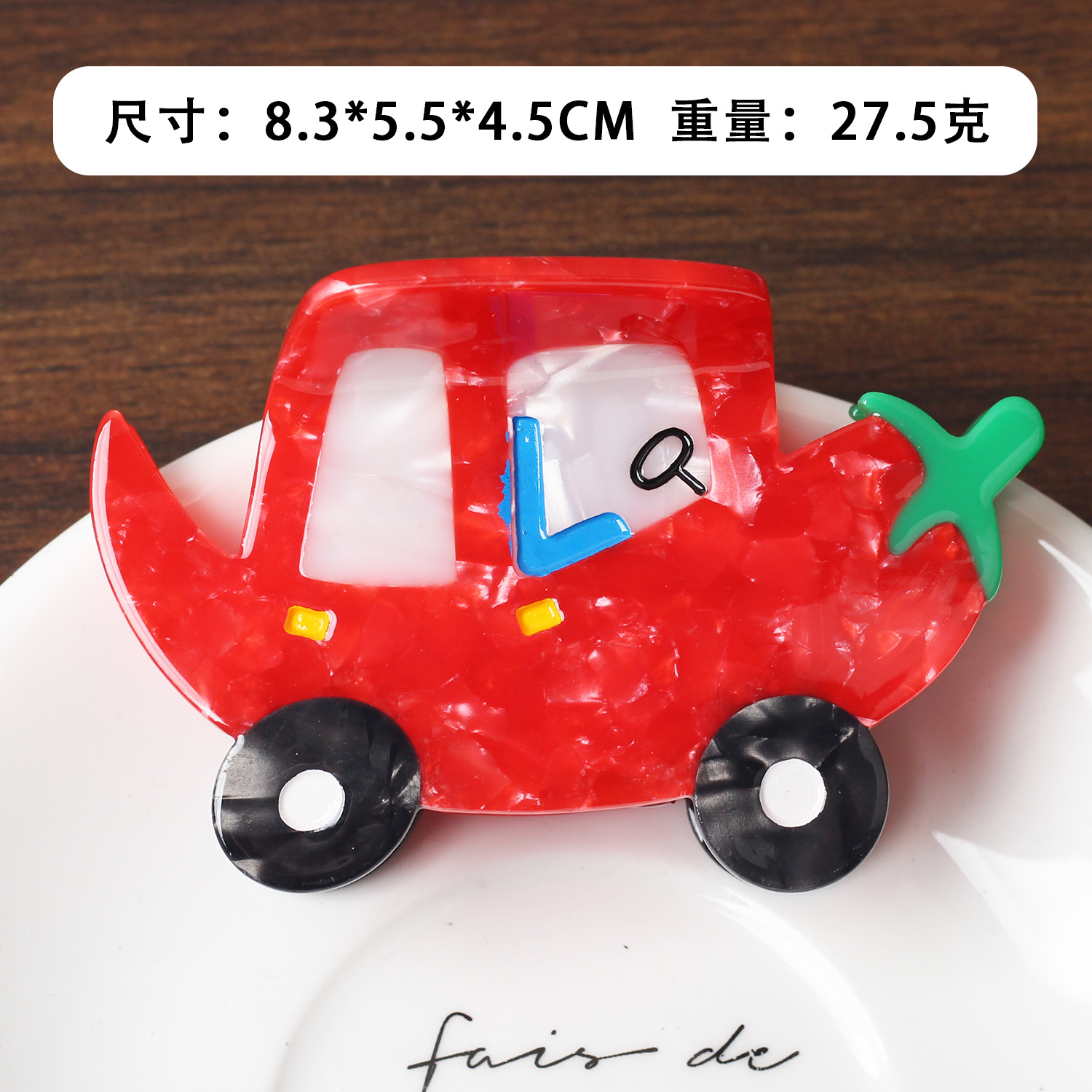 Aitong diseño creativo divertido de dibujos animados fruta horquilla de coche clip de agarre de ácido acético de alta calidad clip de tiburón de niña linda