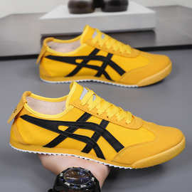 舒适布面透气男女同款运动鞋时尚跑步潮搭鞋春季新款情侣阿甘鞋