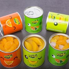 新鮮水果罐頭混合包郵312g*2/6瓶整箱糖水果零食橘子黃桃什錦罐頭