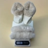 Long wool socks + long wool heel strap (white)