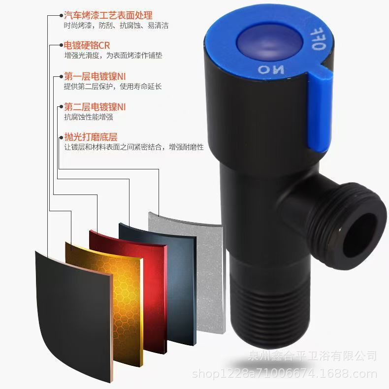 メーカー三角バルブ、全銅製厚肉アングルバルブ、給湯器・トイレ用ユニバーサル給水バルブ、バルコニー家庭用ガンメタルグレーアングルバルブ|undefined