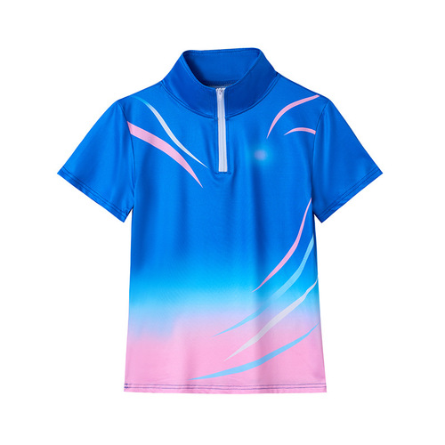 Summer square dance clothing new short-sleeved women's group aerobics performance dance clothing stage sports suit 305