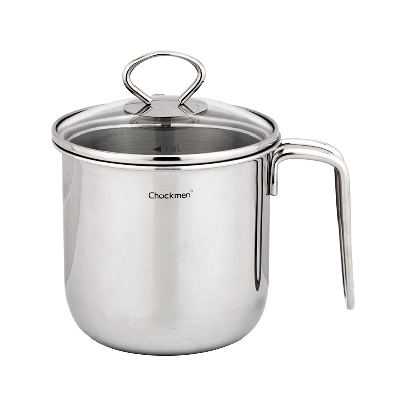 Chockmen Zhuo Deming 18 / 10 Taza de avena de acero de tres capas Taza de mano Taza de cuerpo recto Taza multipropósito Taza de horno electromagnético