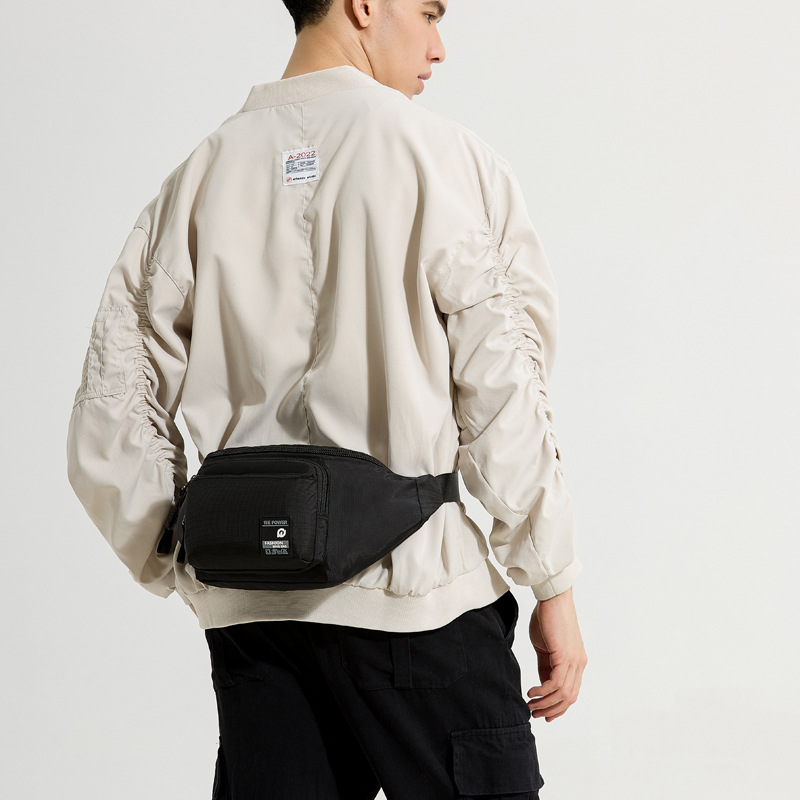 WEPOWER nuevo tipo de mochila de hombro simple casual bolso de cintura deportivo al aire libre bolso de pecho de tendencia de negocios para hombres