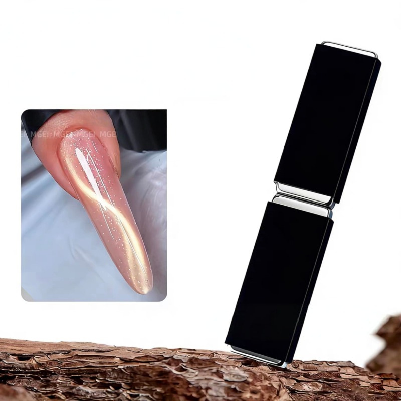 Herramientas de imán cilíndrico para ojos de gato de manicura, imán multifuncional, imán de fantasía, piedra de absorción de hierro, pegamento para ojos de gato 3 en 1