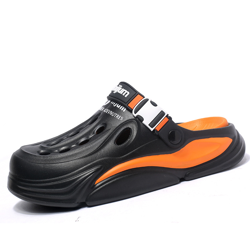 Zapatos con agujeros, moda para hombres, uso de verano, sentido de la mierda, zapatillas de pareja de doble uso, sandalias de playa deportivas y de ocio Baotou